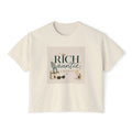 Rich Auntie Energy Boxy Tee — Women's Casual Graphic T-Shirt