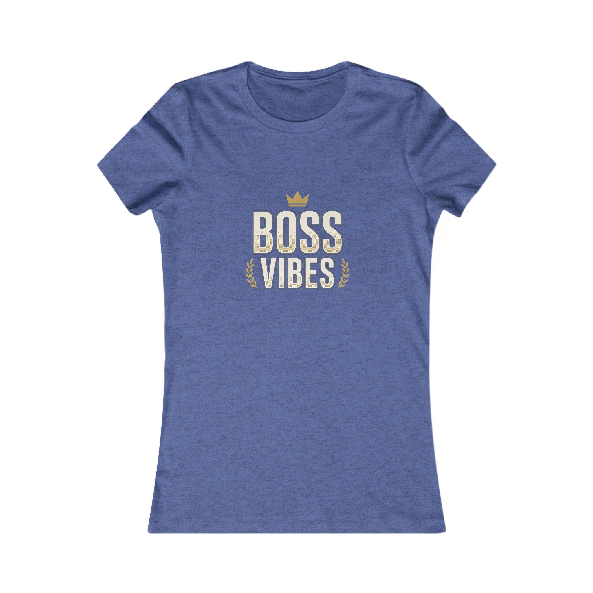 Boss Vibes Women's Tee – Empowering Crown Graphic Shirt