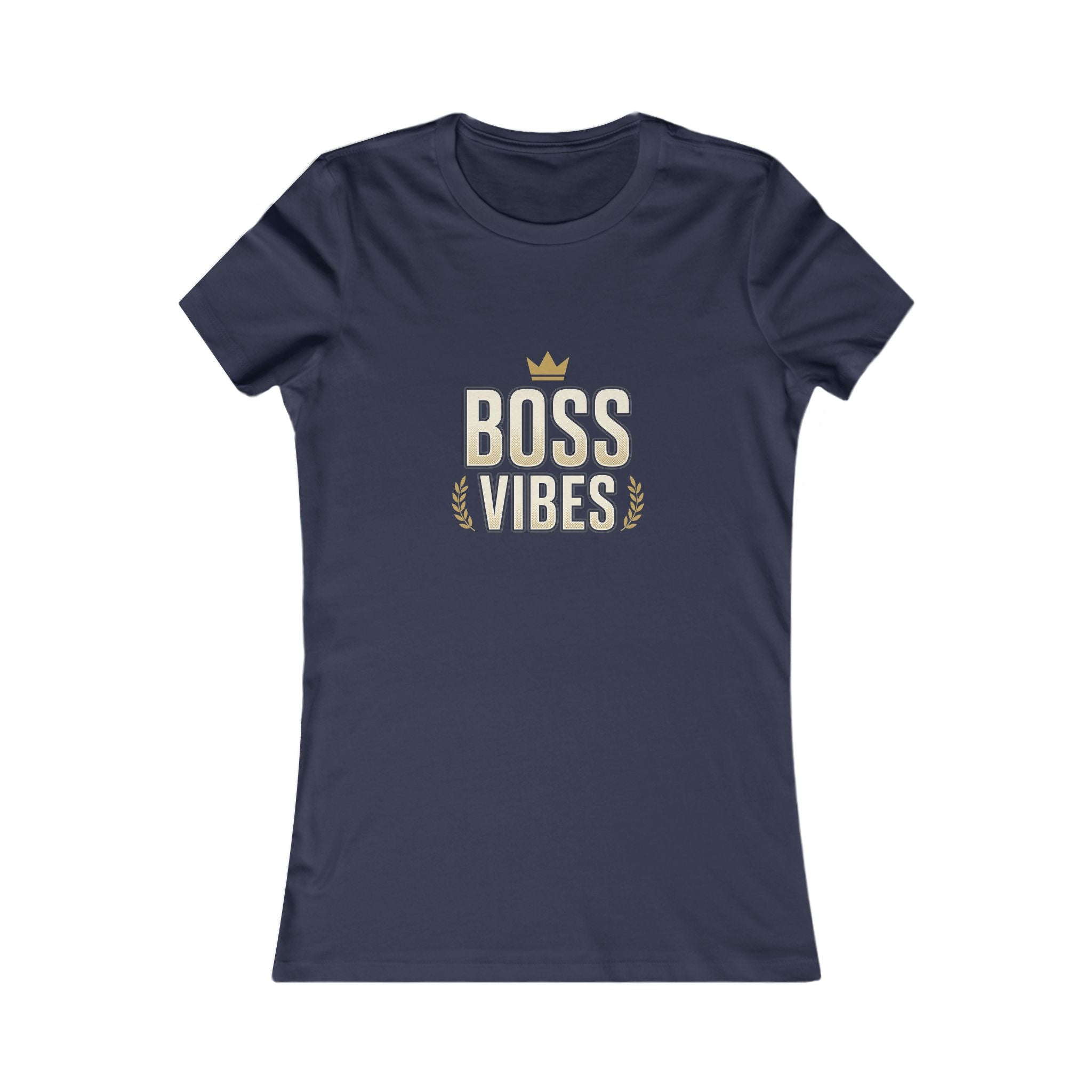 Boss Vibes Women's Tee – Empowering Crown Graphic Shirt