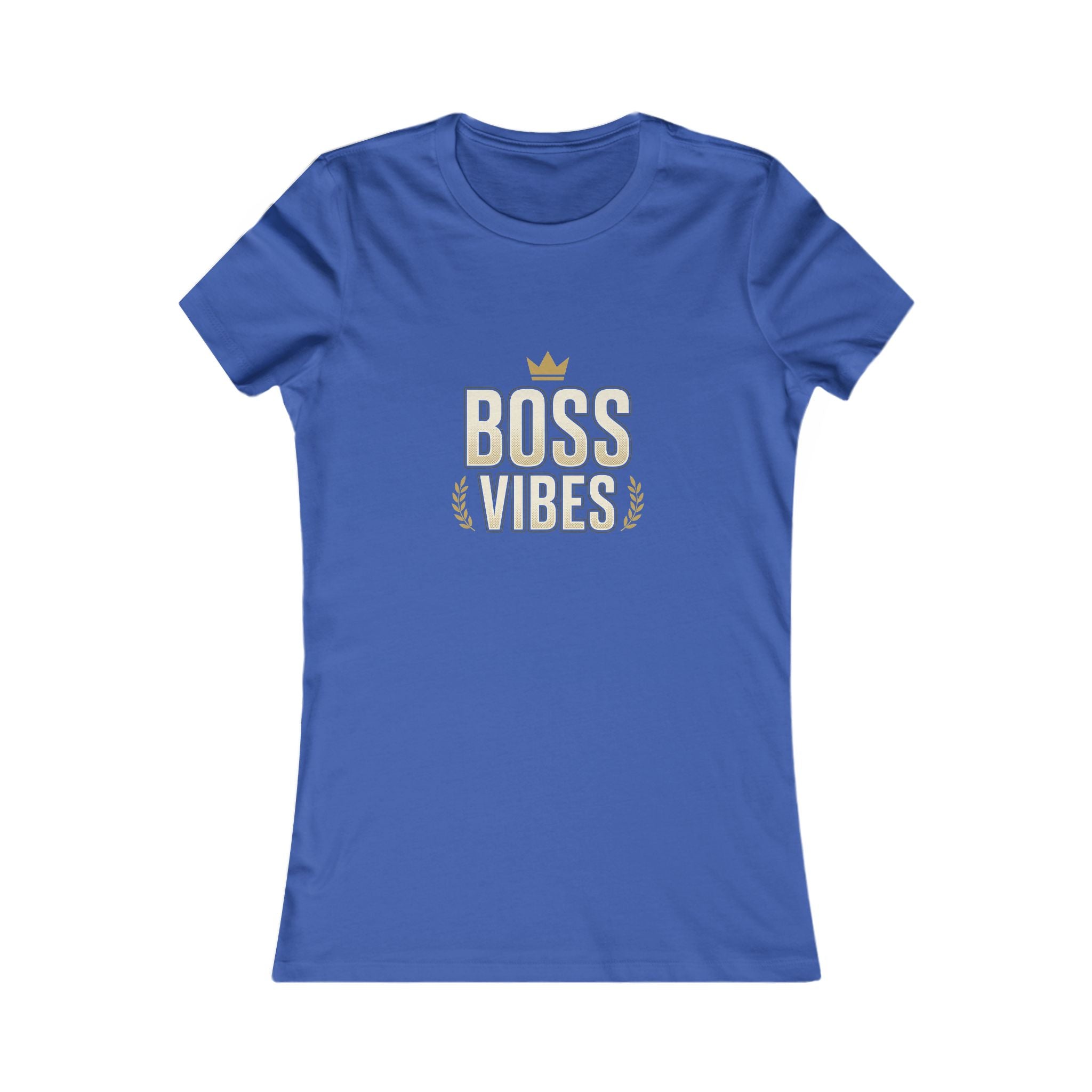 Boss Vibes Women's Tee – Empowering Crown Graphic Shirt