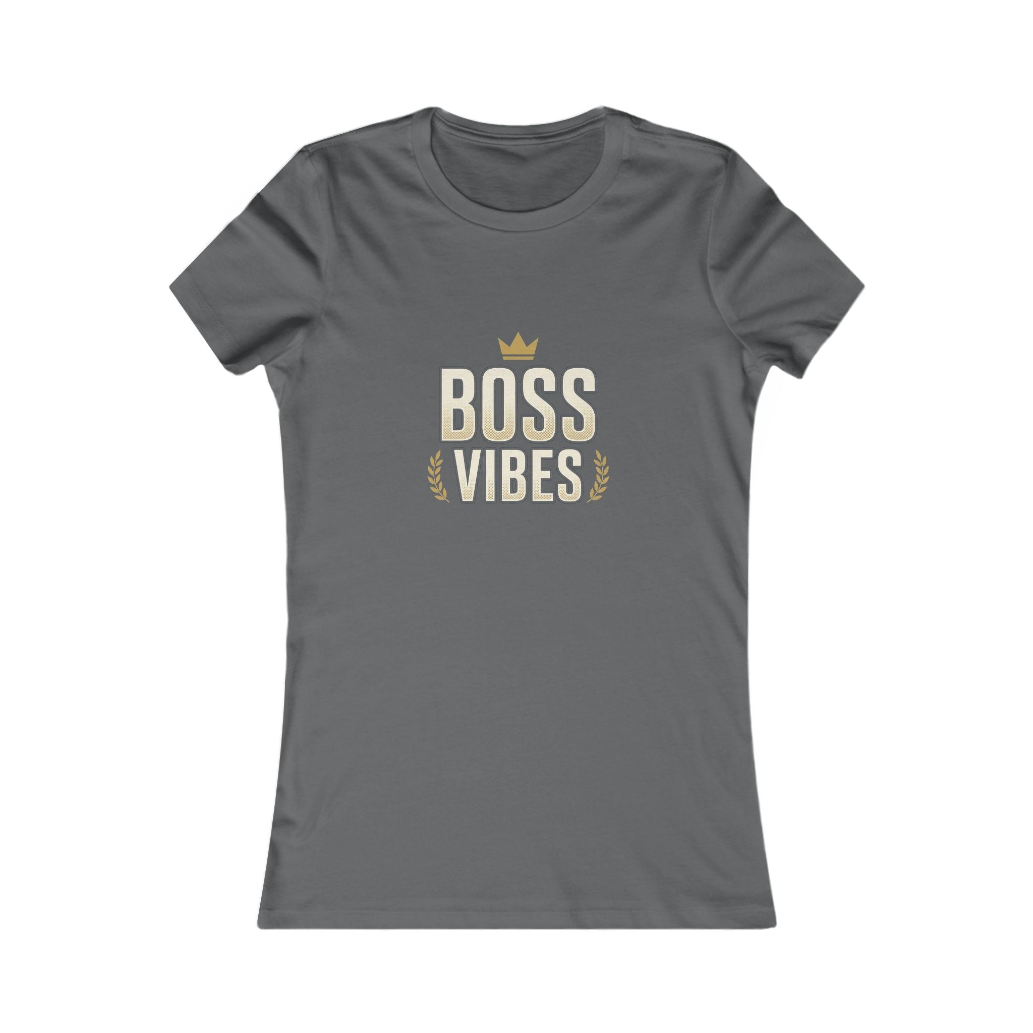 Boss Vibes Women's Tee – Empowering Crown Graphic Shirt