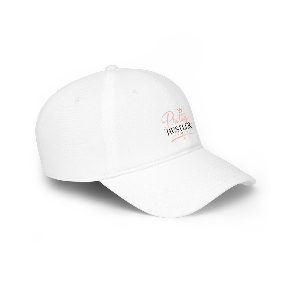 Pretty Hustler Baseball Cap — Embroidered Feminine Motivational Hat